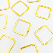 Buy Now Gold-plated Sterling Silver Brushed Square Connector